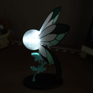 Zelda Fairy Navi Night Light Magnetic Switch Control LED Lamp Hyrule Themed Gift for Fan Eco-Friendly 3D Printed Lamp with Soft Ambient Glow