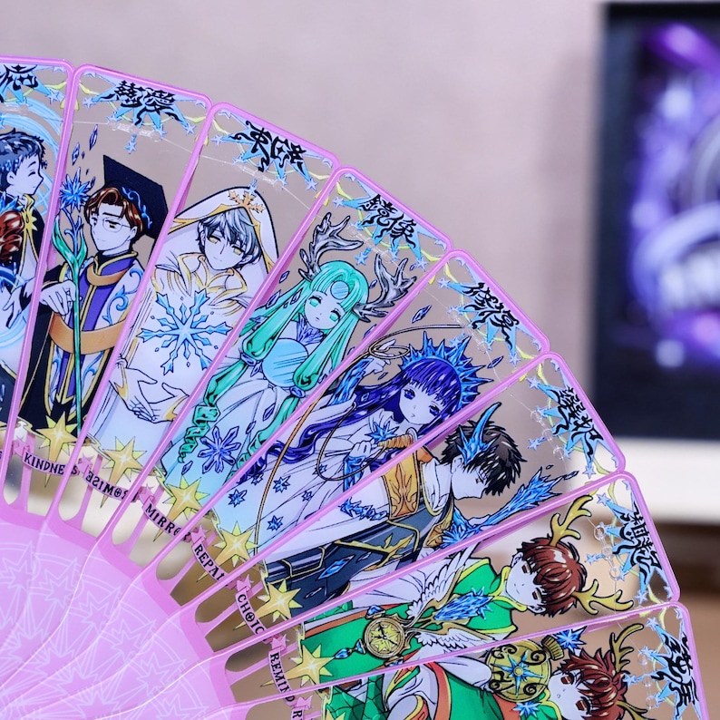 Cardcaptor Sakura Card Fan Double-sided, Clear Card, Magical Clow Girl ...