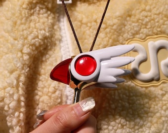 Cardcaptor Sakura Bird-Head Keychain Magical Anime Gift Sakura Fans Handmade Anime Jewelry Charm  Perfect Birthday Gift for Anime Lovers