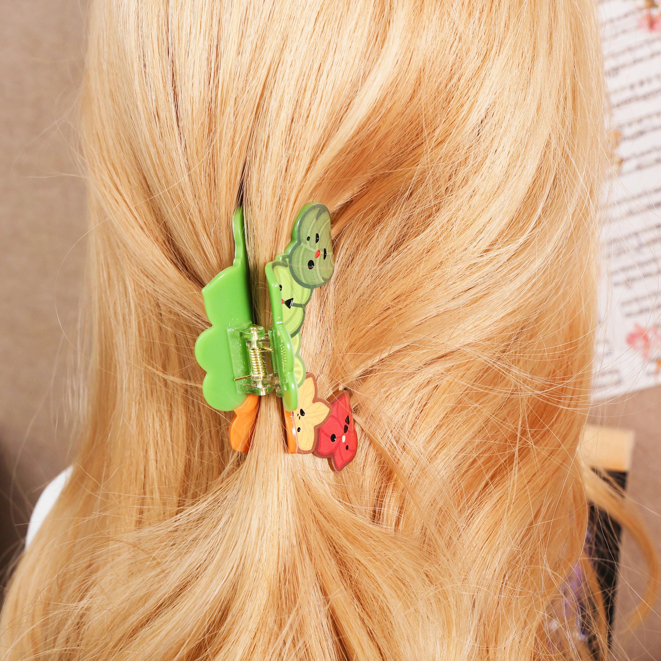 Korok Leaf Hair Claw Clip by Zelda BOTW TOTK Eco Friendly Acetate