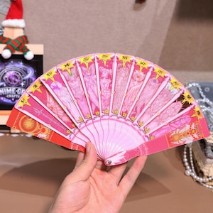 Cardcaptor Sakura Card Fan Double-sided, Clear Card, Magical Clow Girl ...