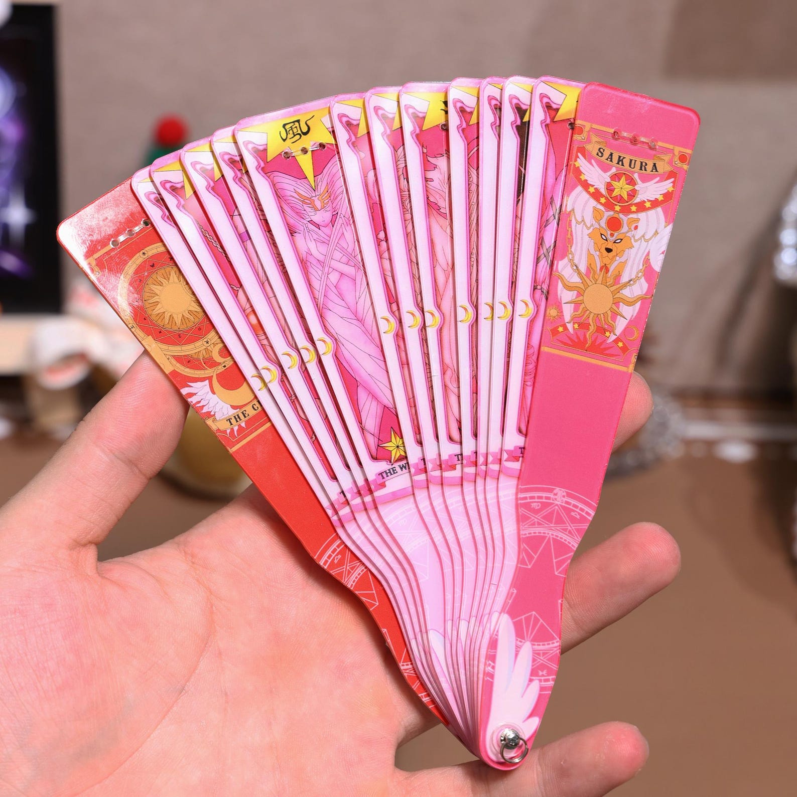 Cardcaptor Sakura Card Fan Double-sided, Clear Card, Magical Clow Girl ...