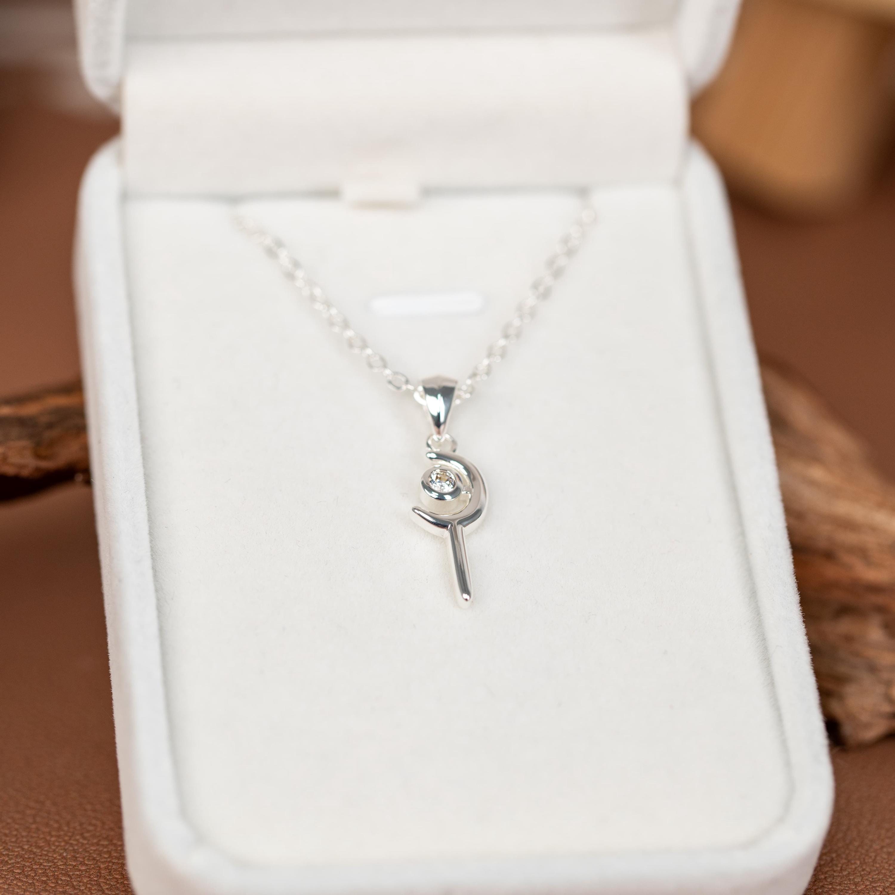 Handmade Final Fantasy XIV White Mage Necklace With Silver Cubic
