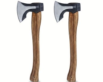 2pcs Camping Axe, Viking Axe, outdoor Axe, Norse Axe, Leviathan Axe, Handmade Axe, Cosplay Axe, Replica, Gift for Him