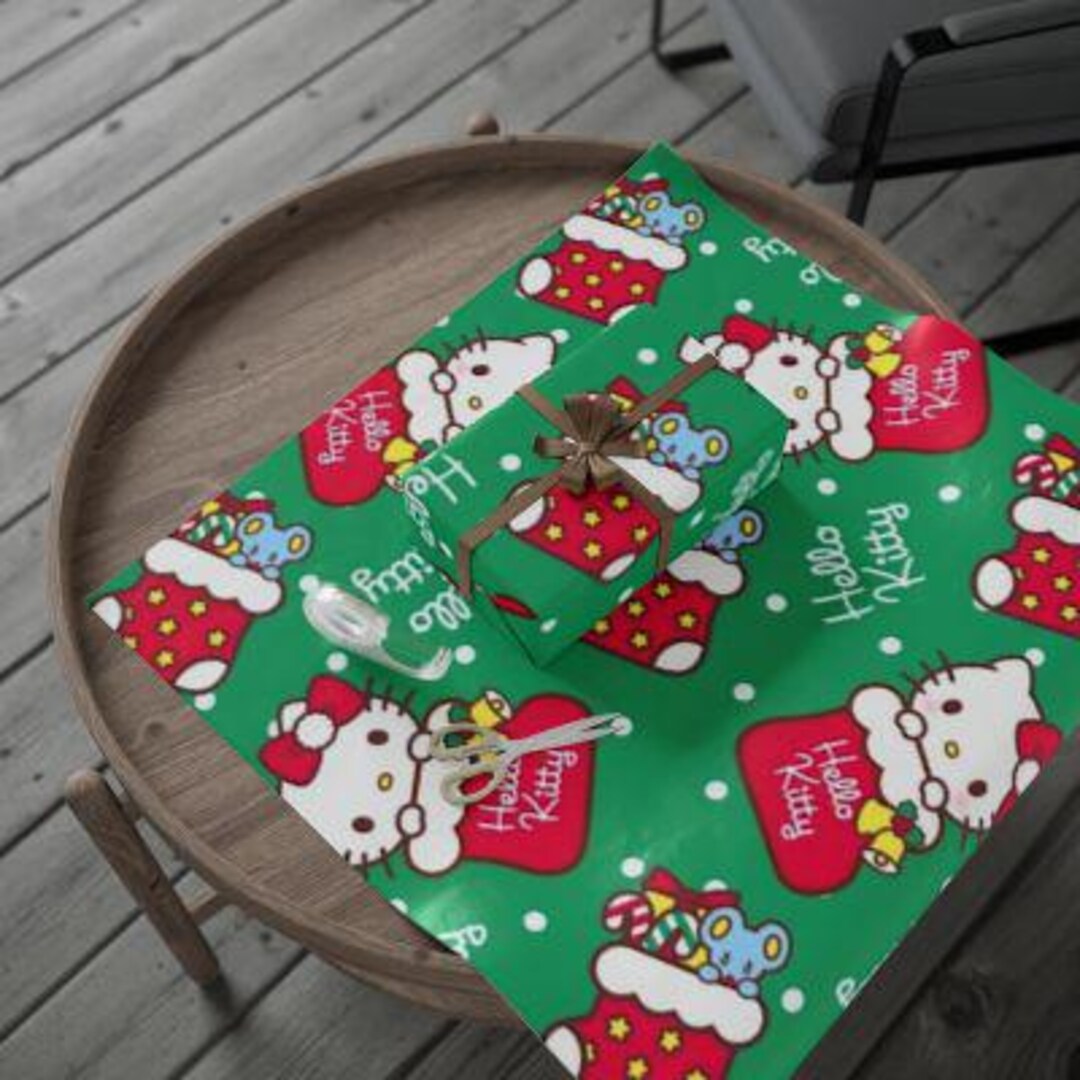 Hello Kitty Christmas Wrapping Paper - Etsy