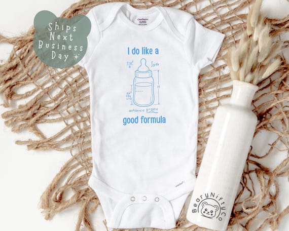 Funny Science Baby Shirt, I Do Like a Good Formula Baby Bottle Baby Bodysuit, Baby Shower Gift for Nerdy Parents, Gift For Teacher Parents
