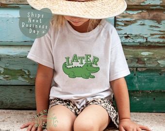 Later Alligator Toddler Tee, Cute Alligator Kids Shirt, Unisex Florida Vacation Toddler Outfit, Cute Gator Graphic Tee for Nephew Niece