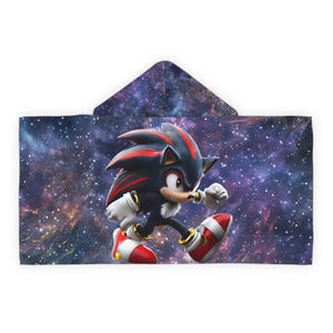 Shadow the Hedgehog Hooded Towel: Sonic Prime Youth Bath Towel