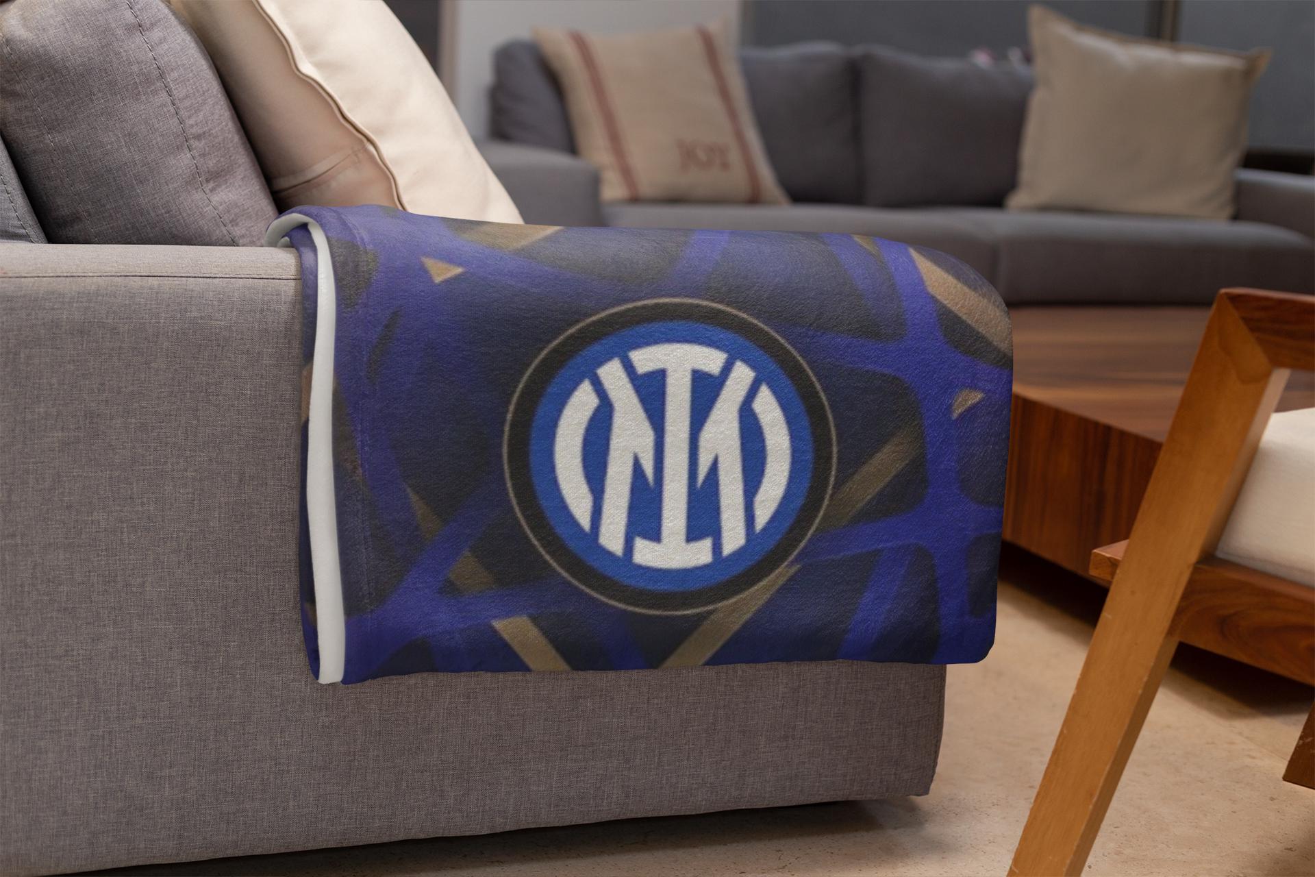 Écharpe Fan Inter Milan Vintage - Forza Inter, Bleu, Foot