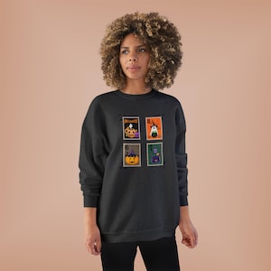 Komfort Farben Halloween Shirt, Halloween Shirt, Retro Geist Shirt, süßes Herbst Shirt, Frauen Halloween Top, Kürbis Saison Shirt, süßer Geist