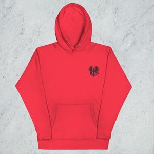 Phoenix Rising Embroidered Hoodie, Rise From The Ashes, Rebirth Gift, Greek Mythology Mythical Hoodie Empowering Shirt