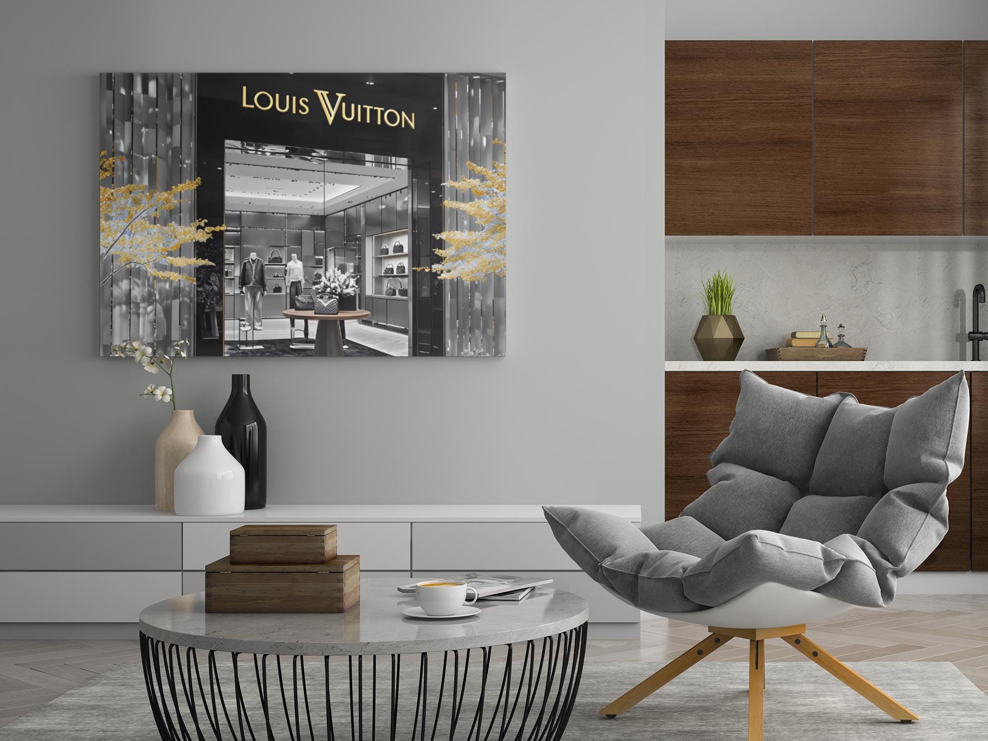 Louis Vuitton アートパネル インテリア Fashion Wall Decor Louis Vuitton Store - Etsy