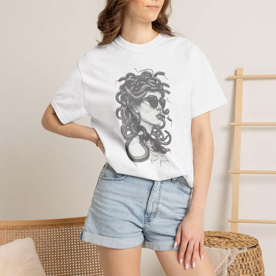 Medusa TShirt Comfort Colors tee Greek mythology graphic vintage style