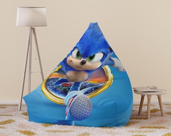 ソニック・ザ・ヘッジホッグのビーンバッグチェアカバー：ゲームルームのインテリア