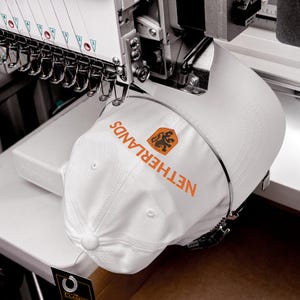 Netherlands embroidered football hat, adjustable dad cap, Soccer fan hat