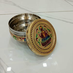Meenakari steel box, decorative steel box, Gift box, Wedding return gift, pooja return gift, party favors gift, Wedding Favors gift, Baby Shower gifts,  anniversary gifts, housewarming gift, diwali gifts, Indian favors gift, Indian return gift, nikaah return gift etc.