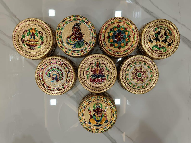 Meenakari steel box, decorative steel box, Gift box, Wedding return gift, pooja return gift, party favors gift, anniversary gifts, housewarming gift, diwali gifts, Indian favors gift, Indian return gift, nikaah return gift etc.