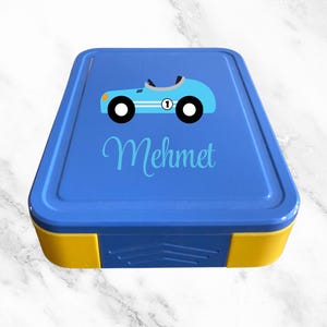 Boîte à collation personnalisée avec nom personnalisé | Boîte à lunch pour tout-petits et enfants | Cadeau pour garçon et fille | Boîte à lunch pour l'école/la crèche/les voyages