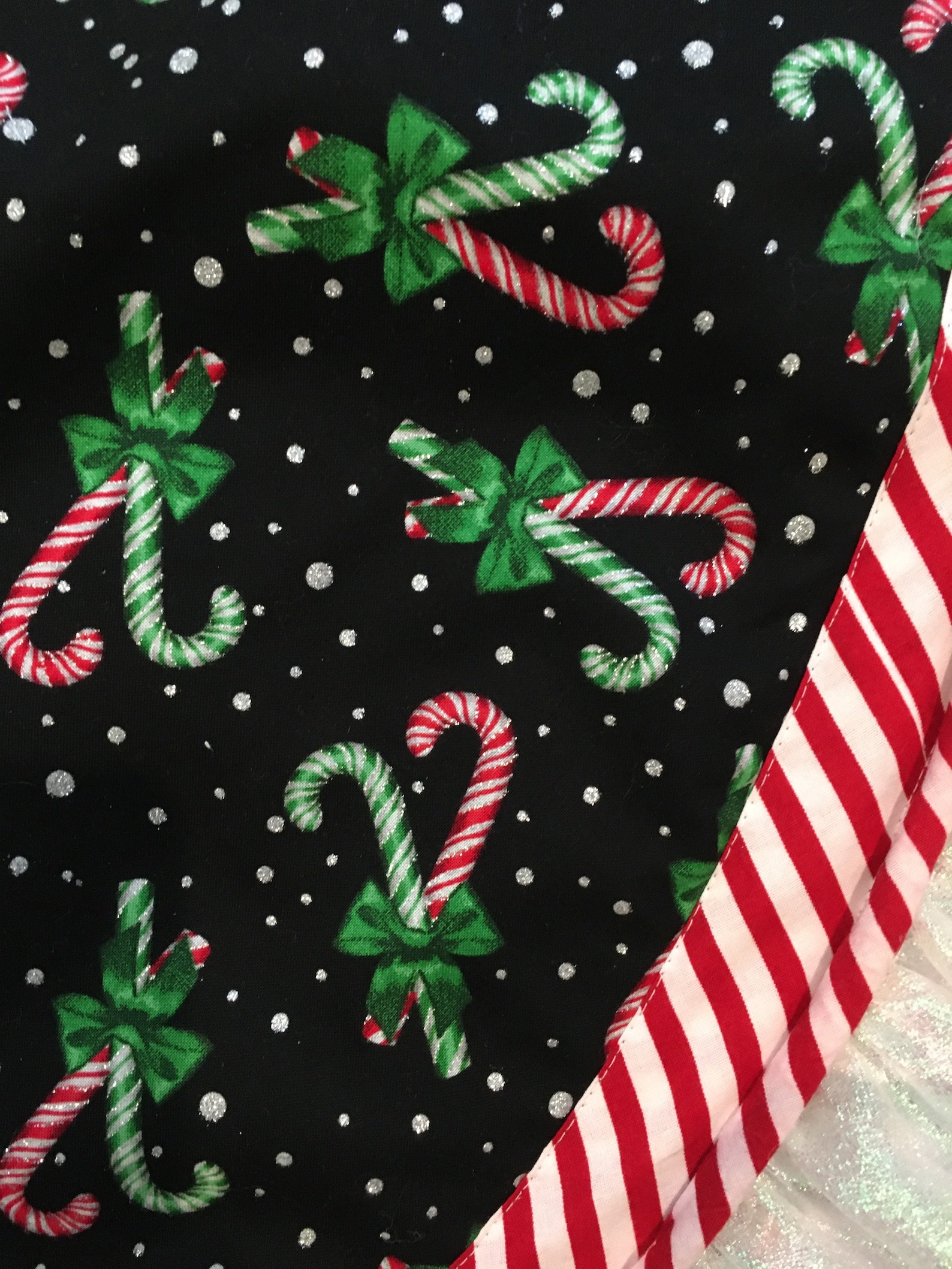 Christmas Tree Skirt 40 Candy Cane Peppermint Fluff Etsy