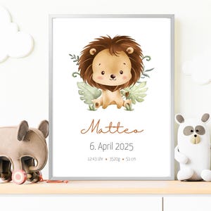 Personalisiertes Geschenk zur Geburt, Geburtstafel, Geburtsposter, Geburtsanzeige, Geburtsbild,  Geschenk Geburt, Taufe, Neugeborenes, Baby