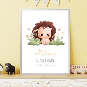 Regalo personalizado para nacimiento, tablero de nacimiento, póster de nacimiento, anuncio de nacimiento, foto de nacimiento, regalo de nacimiento, bautismo, recién nacido, bebé