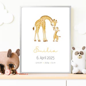 Regalo personalizado para nacimiento, tablero de nacimiento, póster de nacimiento, anuncio de nacimiento, foto de nacimiento, regalo de nacimiento, bautismo, recién nacido, bebé