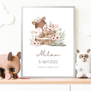 Regalo personalizado para nacimiento, tablero de nacimiento, póster de nacimiento, anuncio de nacimiento, foto de nacimiento, regalo de nacimiento, bautismo, recién nacido, bebé