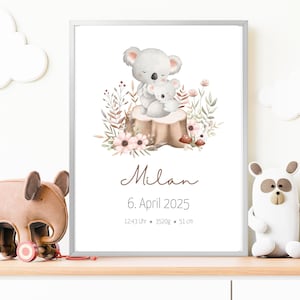 Regalo personalizado para nacimiento, tablero de nacimiento, póster de nacimiento, anuncio de nacimiento, foto de nacimiento, regalo de nacimiento, bautismo, recién nacido, bebé
