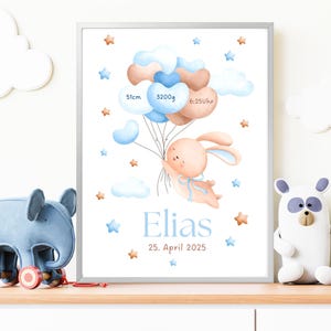Regalo personalizado para nacimiento, tablero de nacimiento, póster de nacimiento, anuncio de nacimiento, foto de nacimiento, regalo de nacimiento, bautismo, recién nacido, bebé