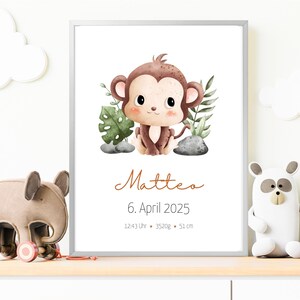 Regalo personalizado para nacimiento, tablero de nacimiento, póster de nacimiento, anuncio de nacimiento, foto de nacimiento, regalo de nacimiento, bautismo, recién nacido, bebé