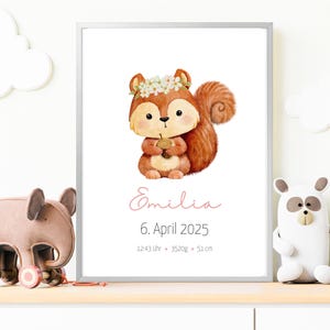 Regalo personalizado para nacimiento, tablero de nacimiento, póster de nacimiento, anuncio de nacimiento, foto de nacimiento, regalo de nacimiento, bautismo, recién nacido, bebé