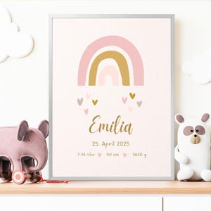 Regalo personalizado para nacimiento, tablero de nacimiento, póster de nacimiento, anuncio de nacimiento, foto de nacimiento, regalo de nacimiento, bautismo, recién nacido, bebé