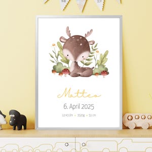 Regalo personalizado para nacimiento, tablero de nacimiento, póster de nacimiento, anuncio de nacimiento, foto de nacimiento, regalo de nacimiento, bautismo, recién nacido, bebé