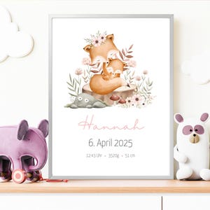 Regalo personalizado para nacimiento, tablero de nacimiento, póster de nacimiento, anuncio de nacimiento, foto de nacimiento, regalo de nacimiento, bautismo, recién nacido, bebé