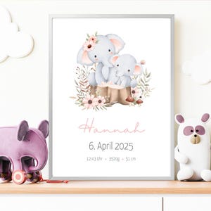Regalo personalizado para nacimiento, tablero de nacimiento, póster de nacimiento, anuncio de nacimiento, foto de nacimiento, regalo de nacimiento, bautismo, recién nacido, bebé