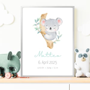 Regalo personalizzato per la nascita, cartellone nascita, poster nascita, annuncio nascita, foto nascita, regalo nascita, battesimo, neonato, bambino