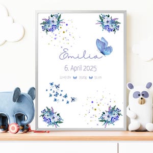 Regalo personalizado para nacimiento, tablero de nacimiento, póster de nacimiento, anuncio de nacimiento, foto de nacimiento, regalo de nacimiento, bautismo, recién nacido, bebé