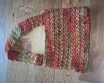 Herbst Mesh häkeln Umhängetasche