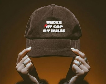 Under My Cap My Rules PNG: Funny Streetwear Hat Design (Digital Download)