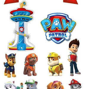 Colorful Cartoon Dog Team Cake Topper - Fun Puppy Birthday Decoration - Kids Party Centerpiece - Adorable Themed Cake Decoration