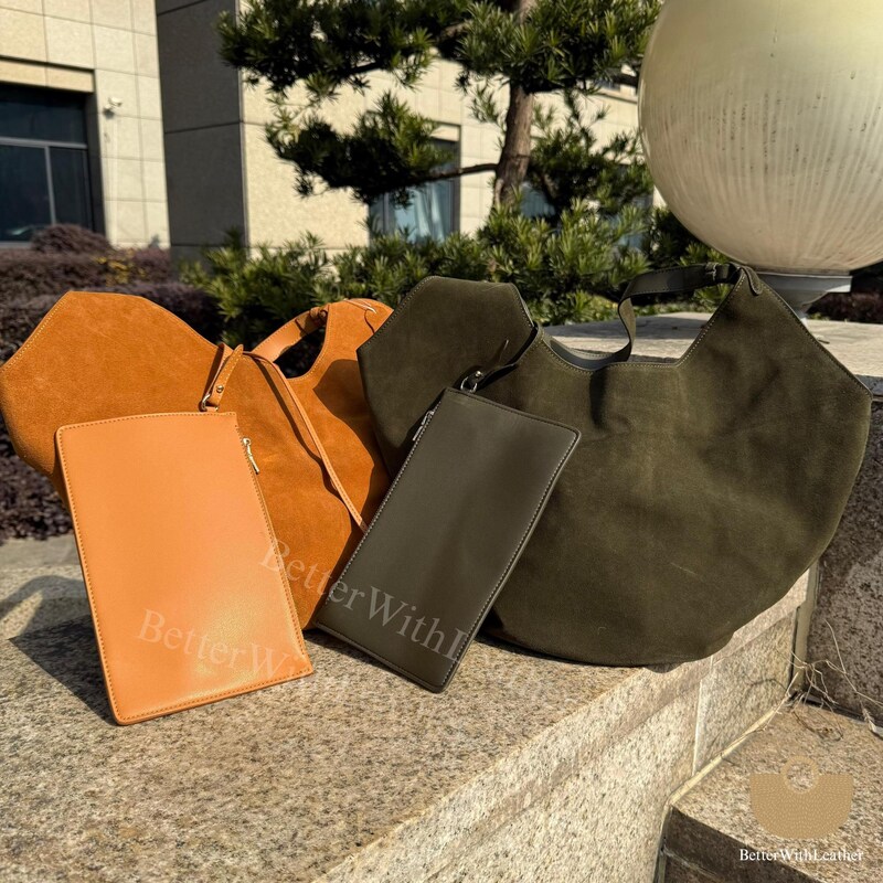 Burnt Cedar Suede Leather Bag main image 0
