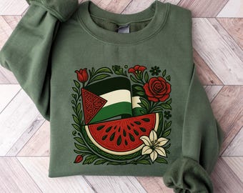 Palestine Sweatshirt, Free Palestine Sweater, Palestine Flag Crewneck, Stand With Palestine Shirt, Gaza Unisex College Tee, Palestine Gift.