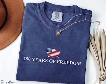 250 Years Of Freedom Shirt USA Anniversary Shirt Freedom Tee American 250 Merchandise 4th of July Shirt Youth-Adult