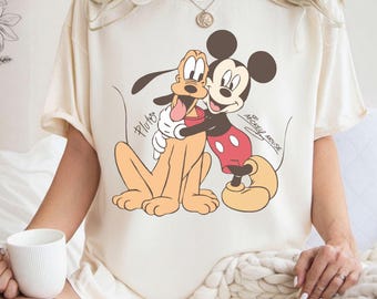 Mickey And Pluto Best Friends Shirt, Pluto Dog Kids Shirt, Kids Disney Pluto Mickey Shirt, Boy's Disney Shirt, Disney Dog Shirt.