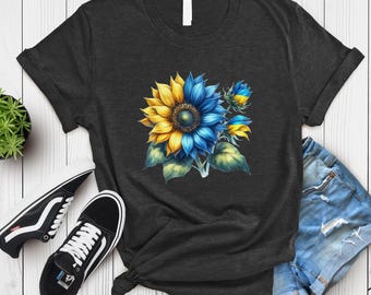 Sunflower Ukraine, Proud Ukrainian T-Shirt, Pray for Ukraine Tee, No War Ukraine, Zelensky, Ukraine Military Shirt, Ukraine Trident Shirt.