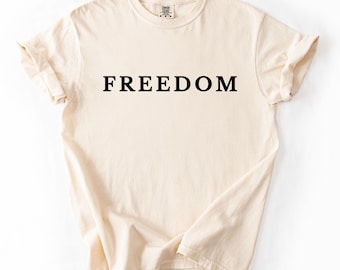 Comfort Colors® Freedom Charlie Kirk Shirt, Stand With Charlie Kirk, RIP Charlie Kirk, American Comeback Tshirt, Trump Political Tshirt.