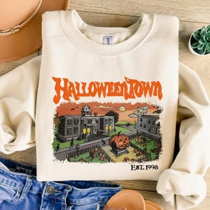 Halloweentown Est 1998 Sweatshirt, Halloweentown University, Retro Halloweentown Sweatshirt, Fall Sweatshirt, Halloween Sweatshirt.