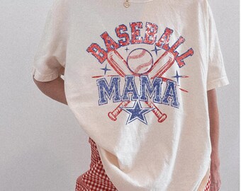 Comfort Colors® Baseball Mama Shirt, Mothers day Gift For Baseball Mom, Gift For Baseball Lover Mom Shirt, Mothers Day Shirt,Baseball Season