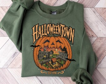 Halloweentown Est 1998 Sweatshirt, Halloweentown University, Retro Halloweentown Shirt, Cute Fall Shirt, Halloween Graphic Tee