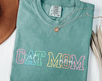 Comfort Colors® Cat Mom Shirt, Gift For Cat Mom, Cat Gift For Mothers Day, Cat Mama Shirts, Cat Lover Shirt, New Cat Mom Shirt, Fur Mama.
